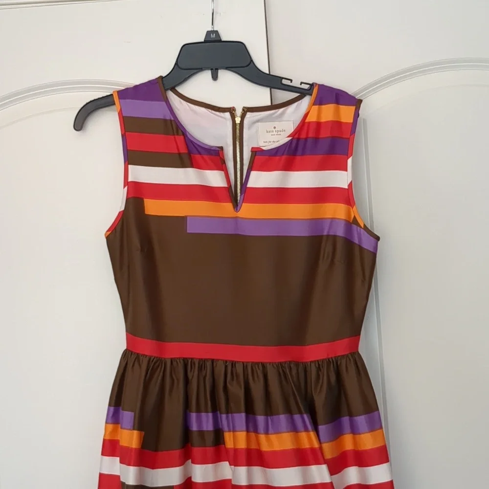 Kate Spade Kerrigan A Line Dress Stripes